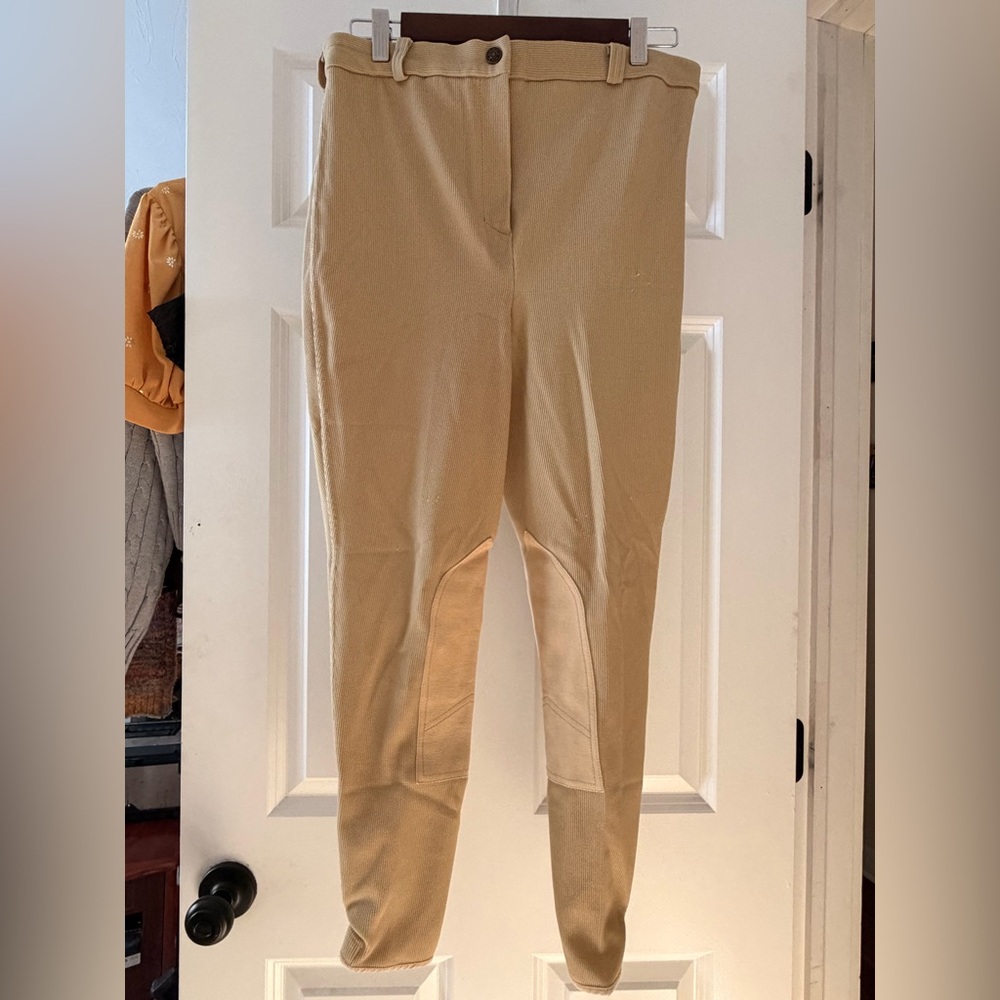 Abetta Riding Breeches with Knee Patches and Velcro Cuffs